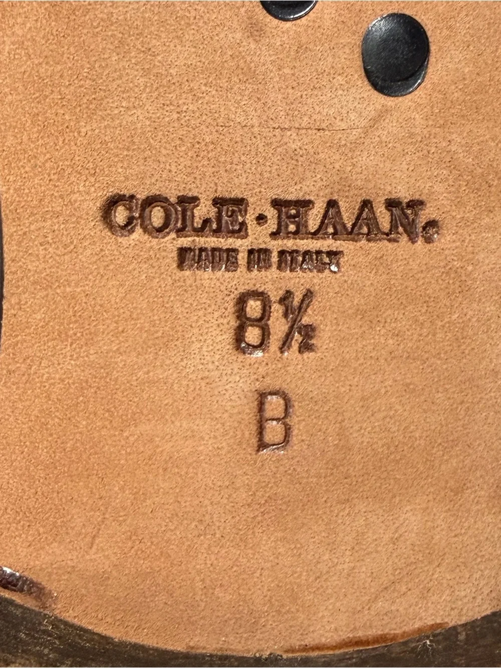 vintage Cole Haan slipon made in Italy
